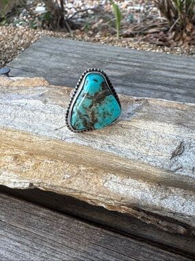 Southwest Sterling SIlver Ring with Turquoise